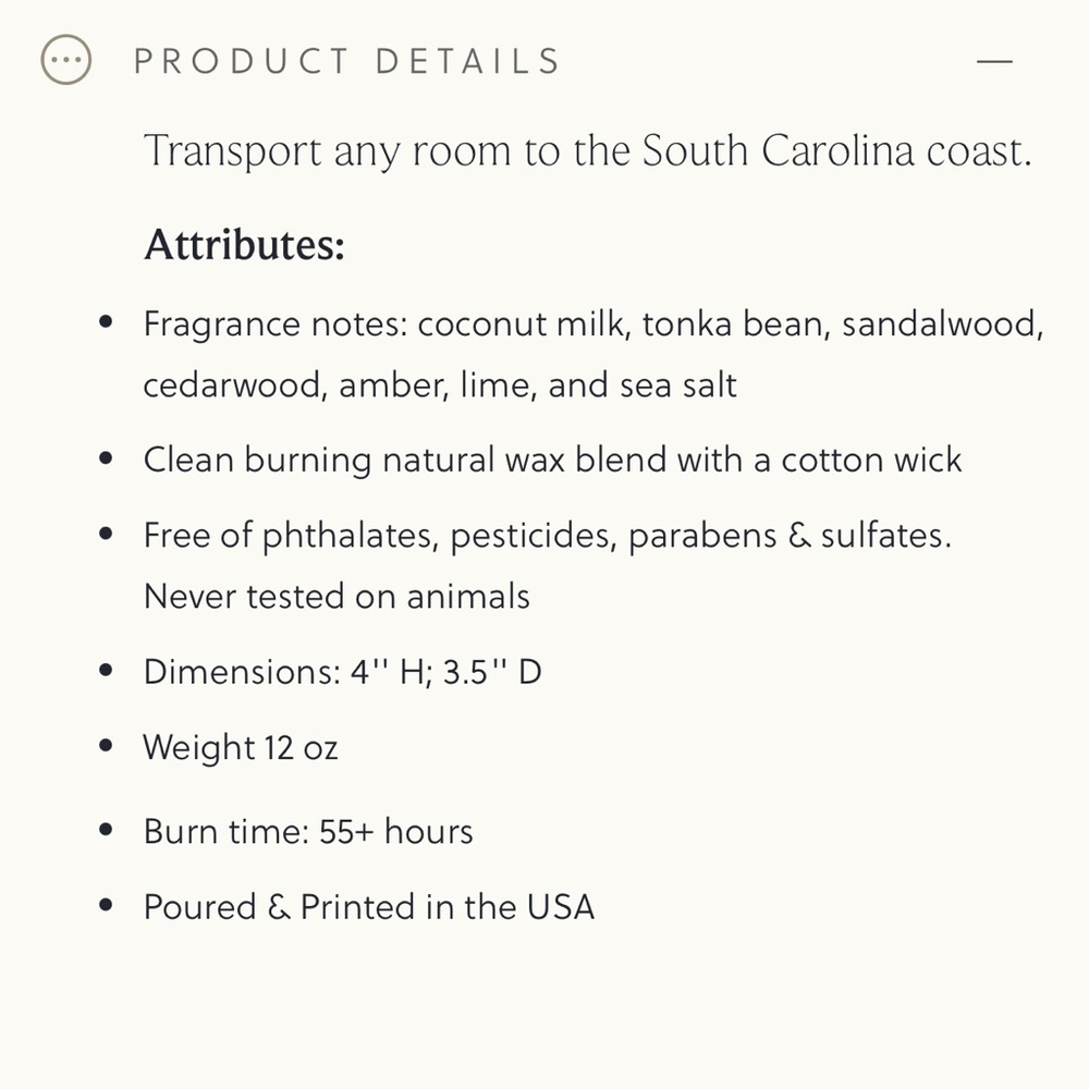 NIB  Spartina 449 Greetings from SC Candle in the Atlantic Breeze scent - Picture 8 of 8